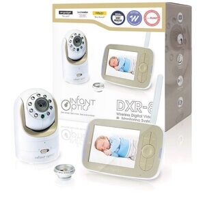 Infant Optics DXR-8 Wireless Digital Video Monitoring System - White and Tan